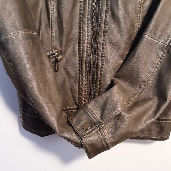 Faux leather XL combat jacket - Picture 12 of 13